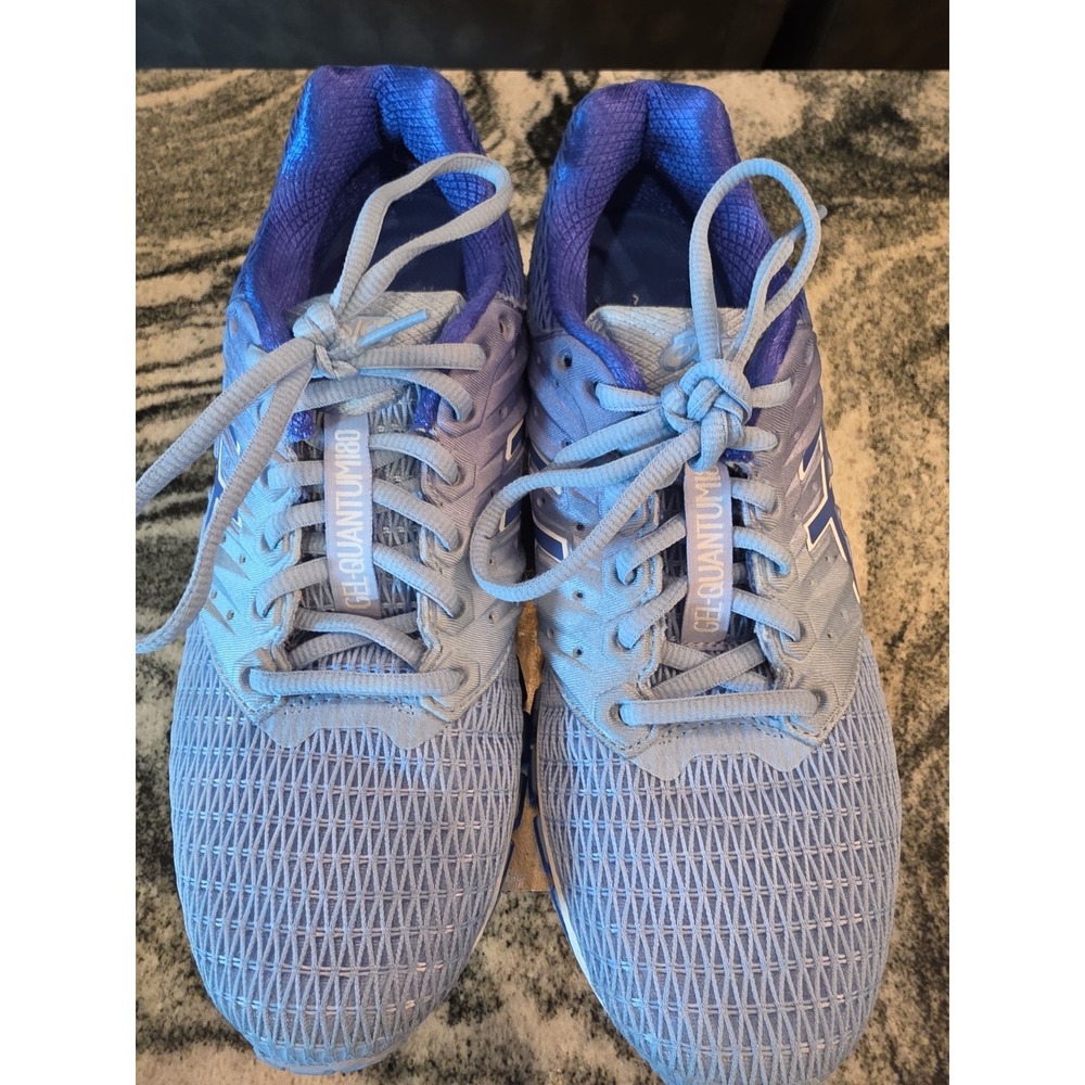 ASICS GEL-Quantum 180 2 MX Airy Blue Purple White T6G7N Women's Size 9 Running